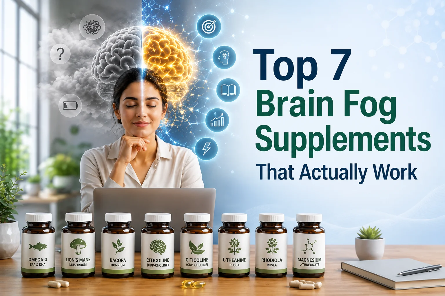 Top 7 Brain Fog Supplements That Actually Work Today